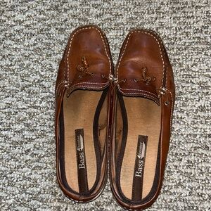 Bass slip on boat shoes.
